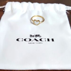 Coach heart ring